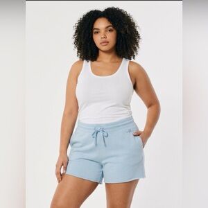 Hollister Women's Sky Blue Athletic Shorts
